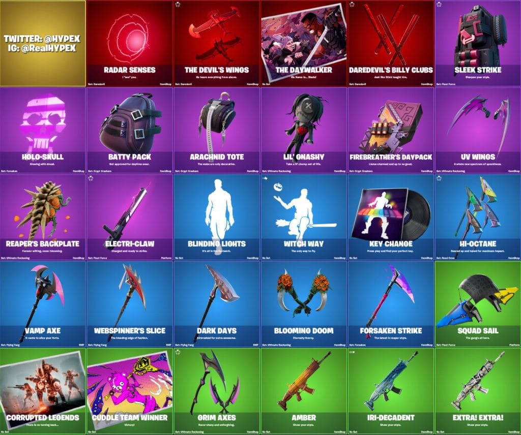 Vous aurez le choix parmi toute cette collection d'armes griffées halloween